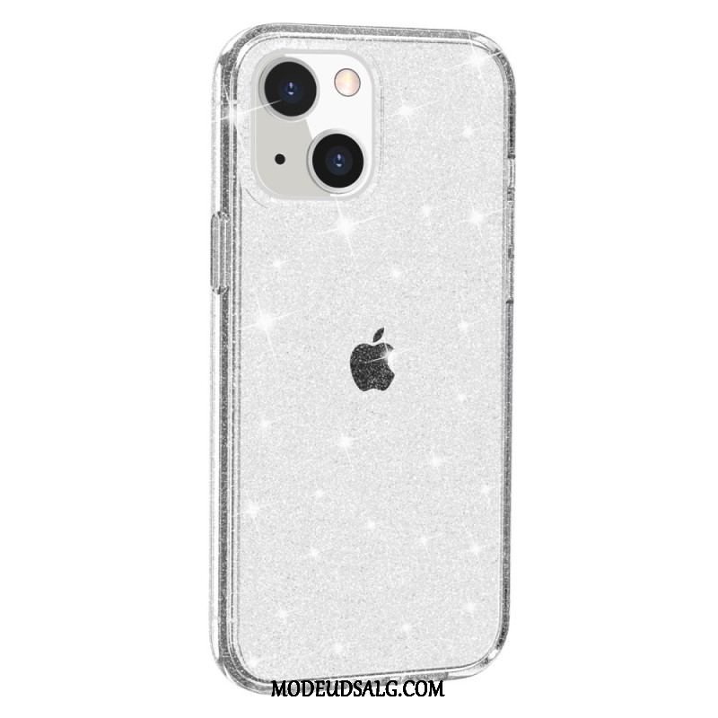 Mobilcover iPhone 15 Plus Gennemsigtig Glitter