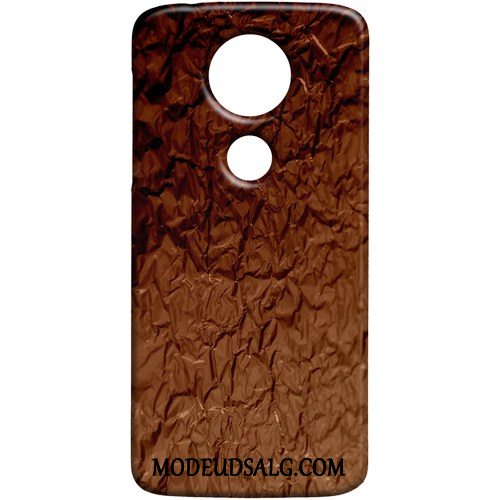 Moto E5 Etui Af Personlighed Metal Nubuck Mønster Cover