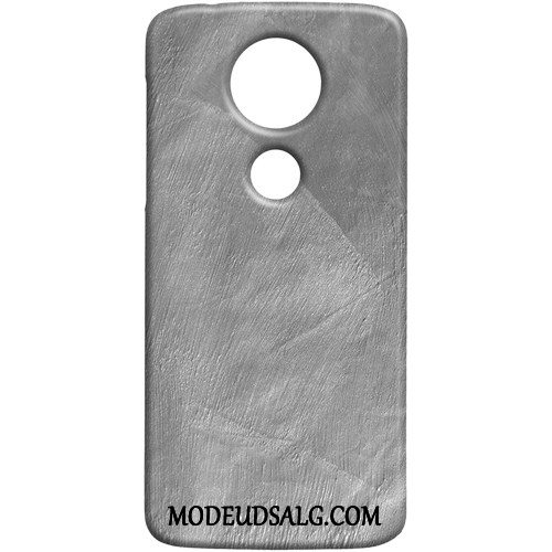 Moto E5 Etui Af Personlighed Metal Nubuck Mønster Cover