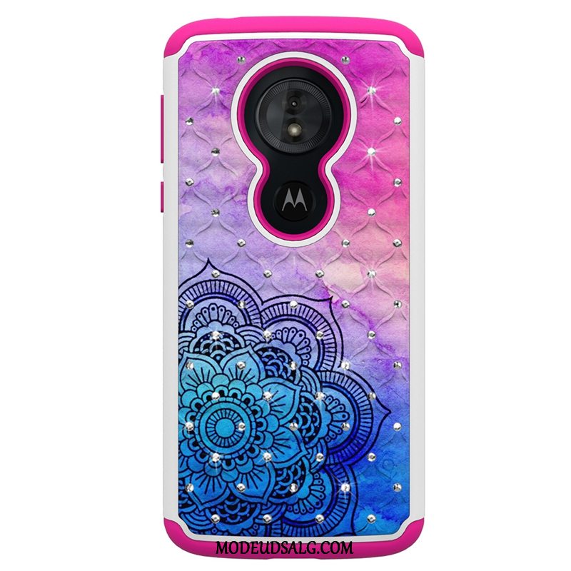 Moto E5 Etui Blomster Anti-fald Cartoon Ny Trend