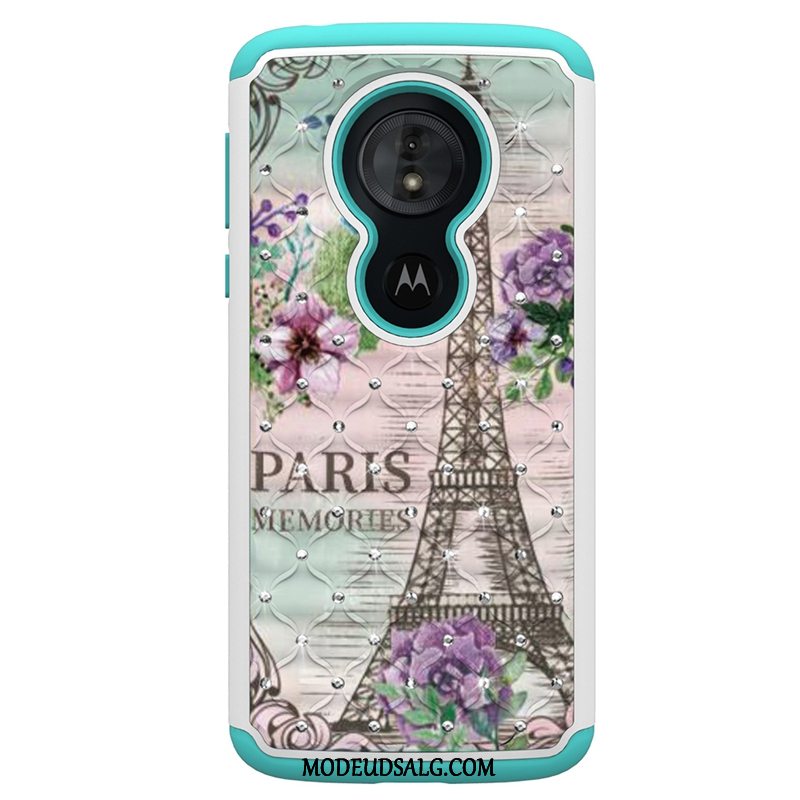 Moto E5 Etui Blomster Anti-fald Cartoon Ny Trend