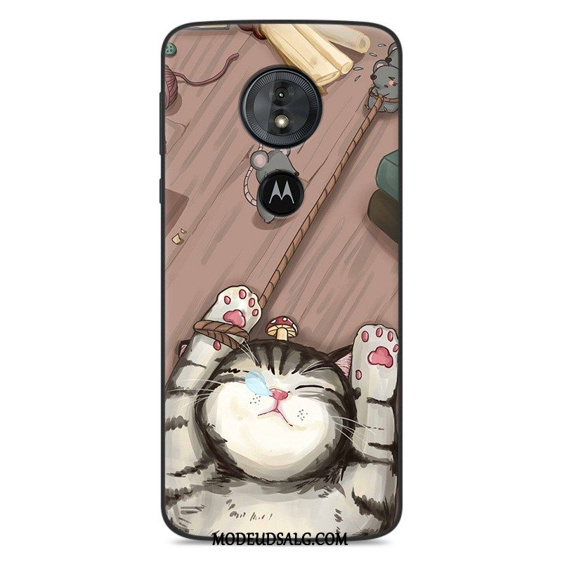 Moto E5 Play Etui Anti-fald Kat Beskyttelse Silikone Cartoon