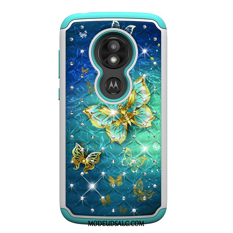 Moto E5 Play Etui Lilla Anti-fald Malet Cartoon Trend