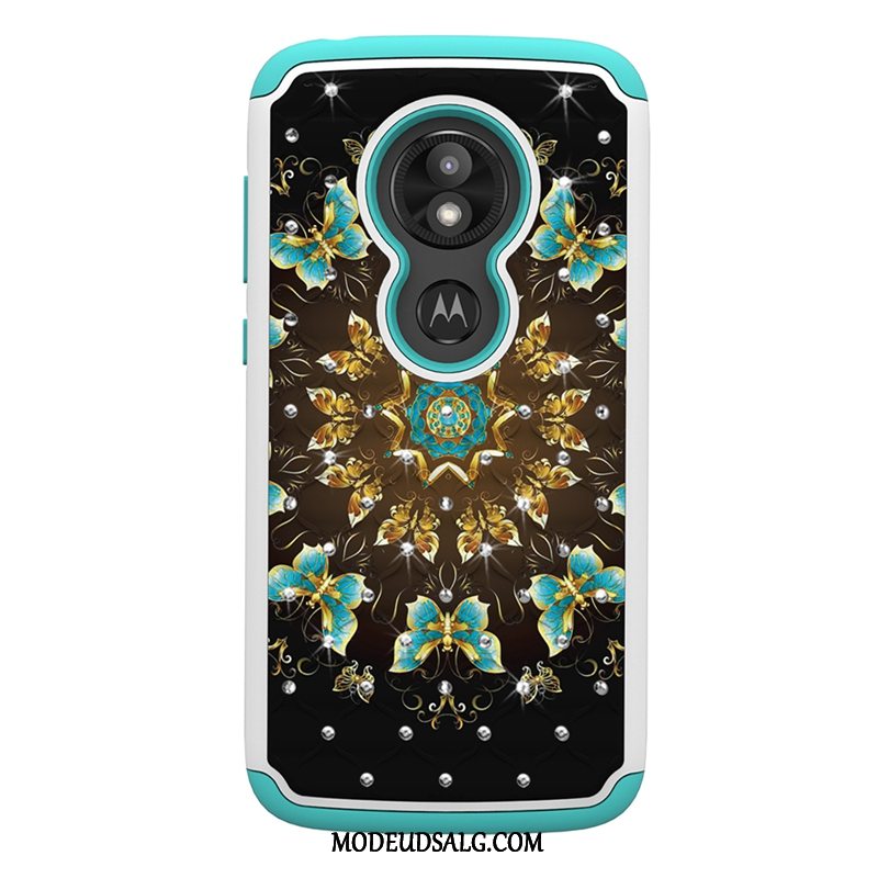 Moto E5 Play Etui Lilla Anti-fald Malet Cartoon Trend