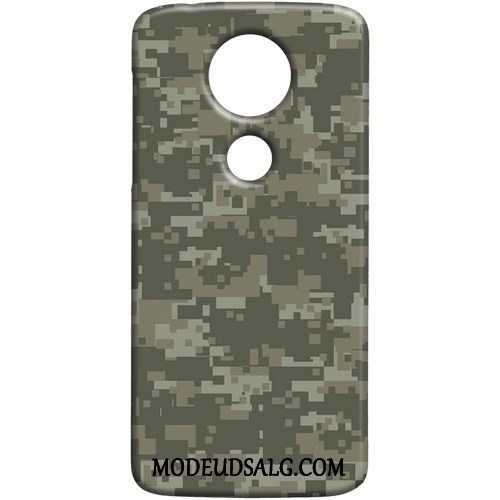 Moto E5 Play Etui Trend Grøn Beskyttelse Cover Camouflage