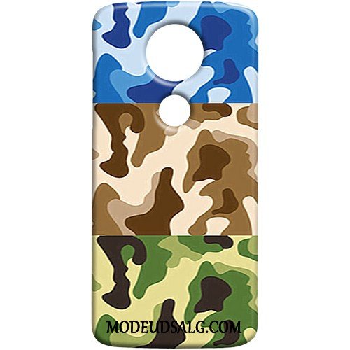 Moto E5 Play Etui Trend Grøn Beskyttelse Cover Camouflage