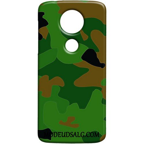 Moto E5 Play Etui Trend Grøn Beskyttelse Cover Camouflage