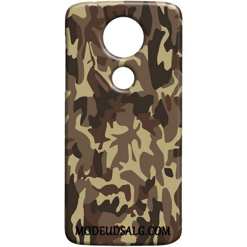 Moto E5 Play Etui Trend Grøn Beskyttelse Cover Camouflage