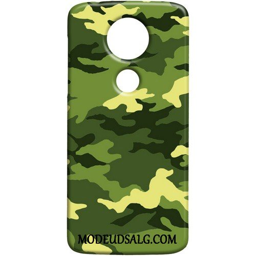 Moto E5 Play Etui Trend Grøn Beskyttelse Cover Camouflage