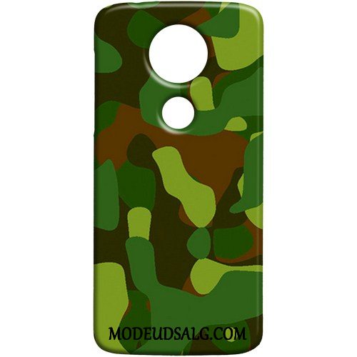 Moto E5 Play Etui Trend Grøn Beskyttelse Cover Camouflage