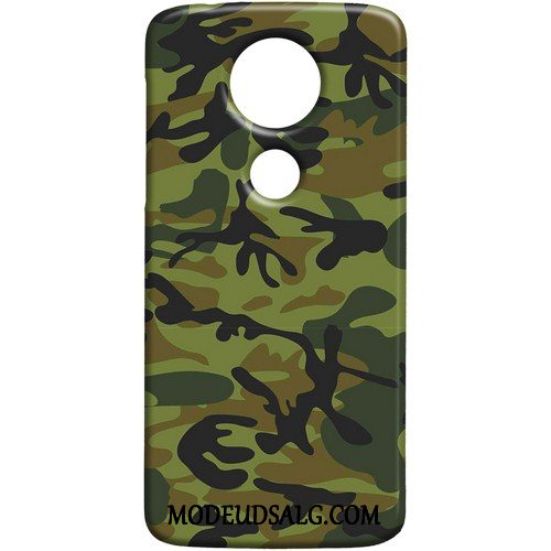 Moto E5 Play Etui Trend Grøn Beskyttelse Cover Camouflage