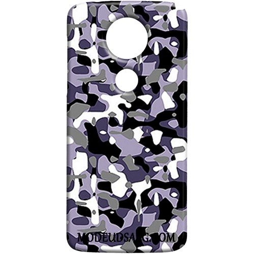 Moto E5 Play Etui Trend Grøn Beskyttelse Cover Camouflage