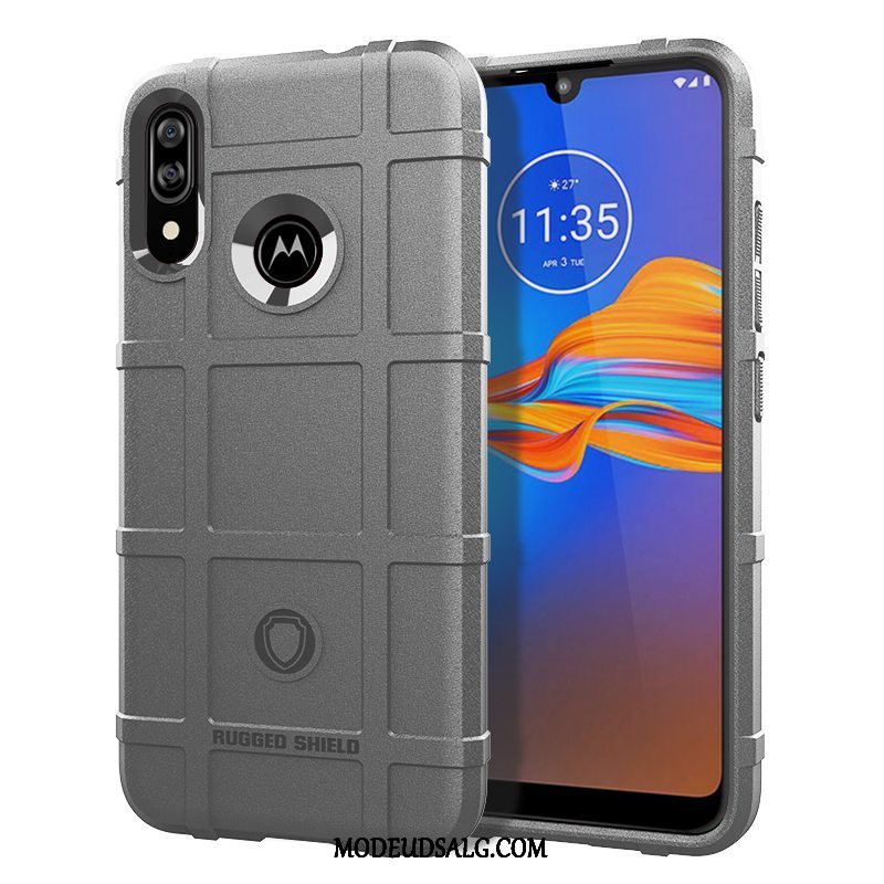 Moto E6 Plus Etui Alt Inklusive Anti-fald Cover Sort Blød