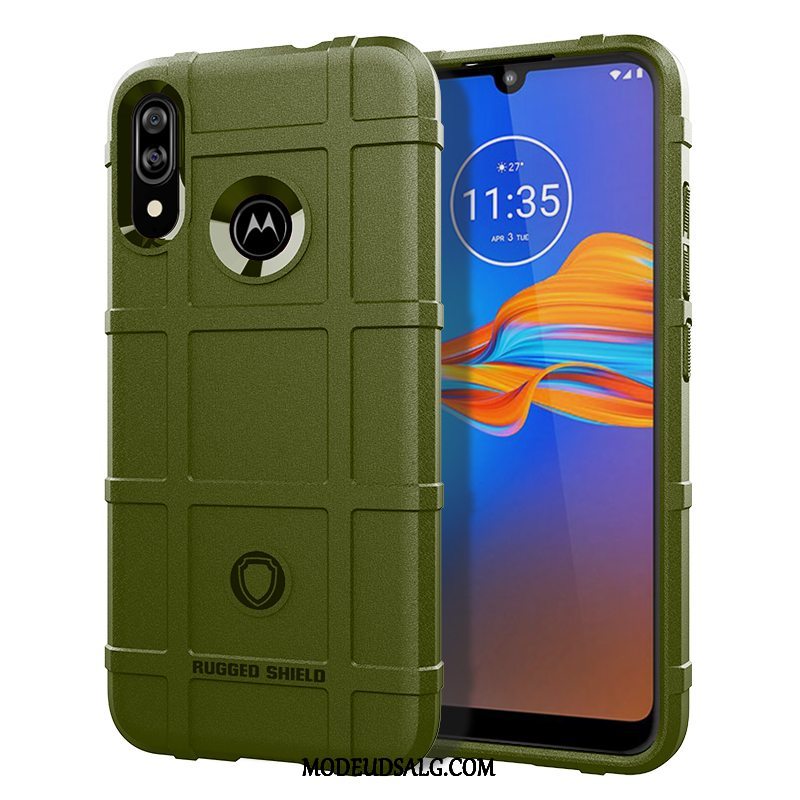 Moto E6 Plus Etui Alt Inklusive Anti-fald Cover Sort Blød