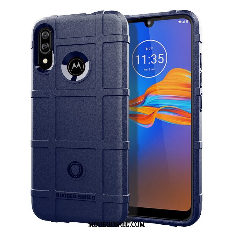 Moto E6 Plus Etui Alt Inklusive Anti-fald Cover Sort Blød