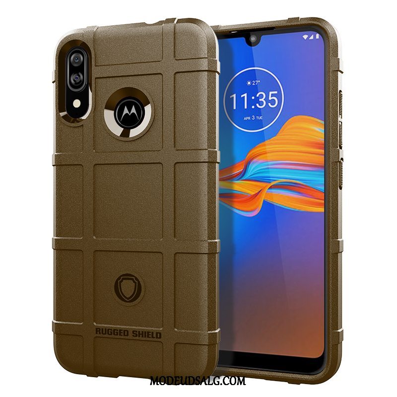 Moto E6 Plus Etui Alt Inklusive Anti-fald Cover Sort Blød