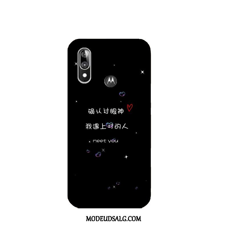 Moto E6 Plus Etui Alt Inklusive Blød Trend Cartoon Cover