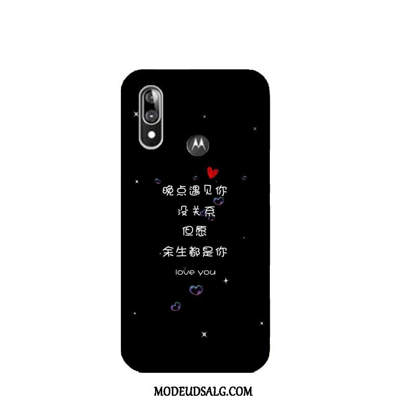 Moto E6 Plus Etui Alt Inklusive Blød Trend Cartoon Cover