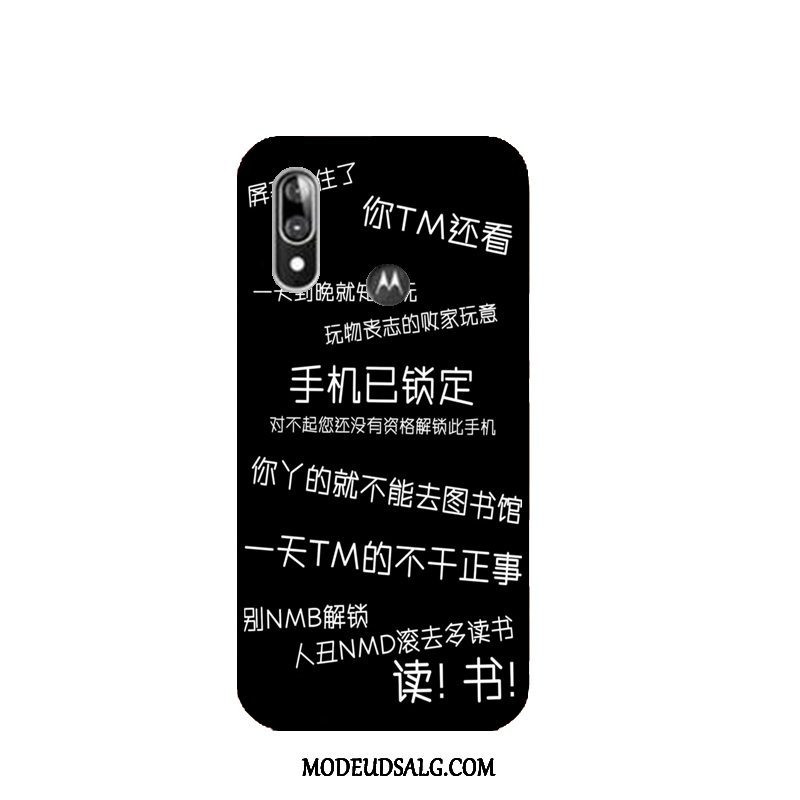 Moto E6 Plus Etui Alt Inklusive Blød Trend Cartoon Cover