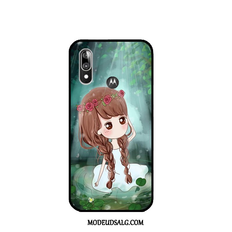 Moto E6 Plus Etui Alt Inklusive Blød Trend Cartoon Cover