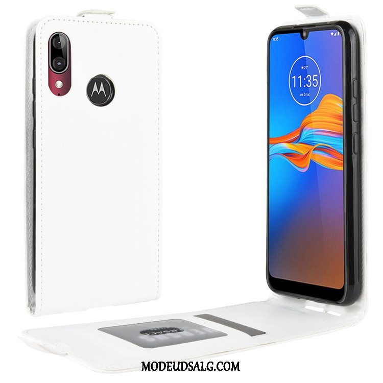 Moto E6 Plus Etui Beskyttelse Folio Cover Lædertaske Anti-fald