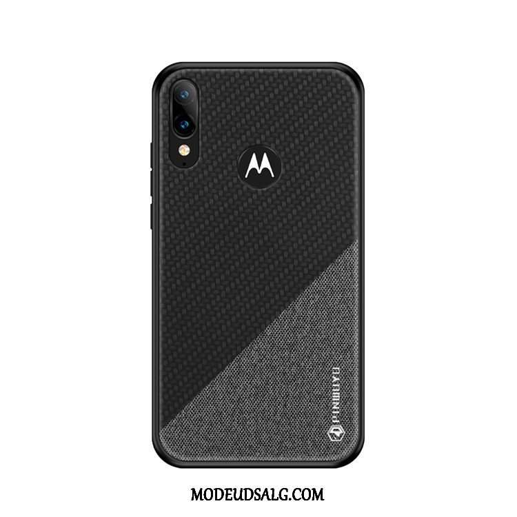 Moto E6 Plus Etui / Cover Klud Lærred Mønster Alt Inklusive Anti-fald