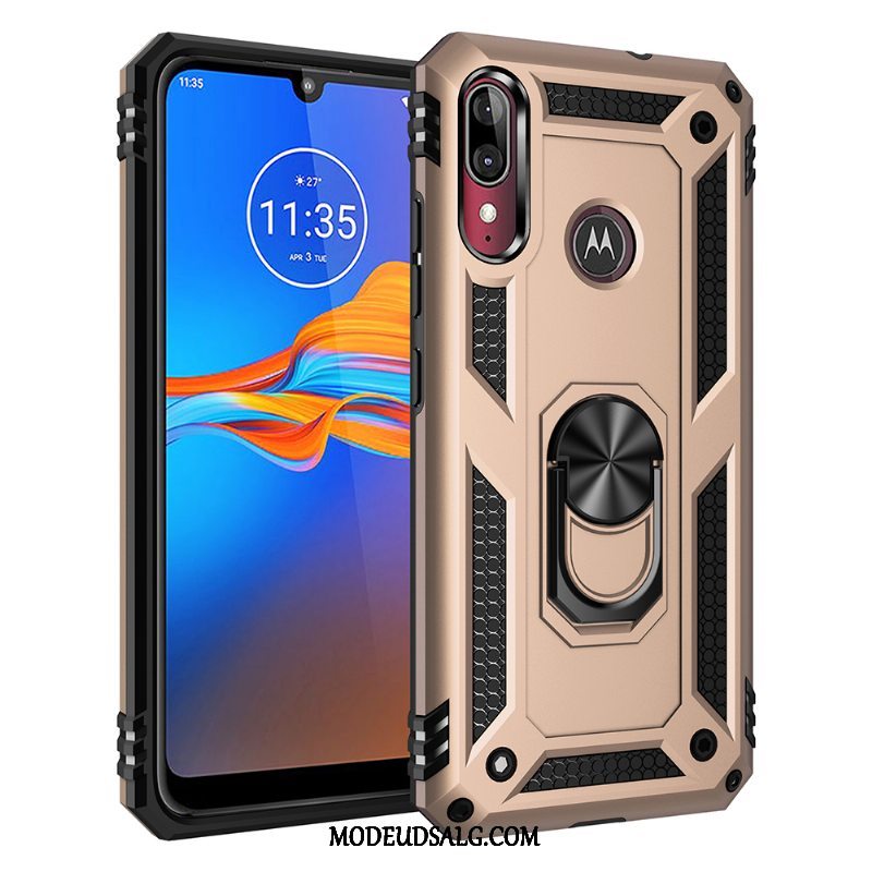 Moto E6 Plus Etui / Cover Magnetisk Alt Inklusive Hård Rød Bil