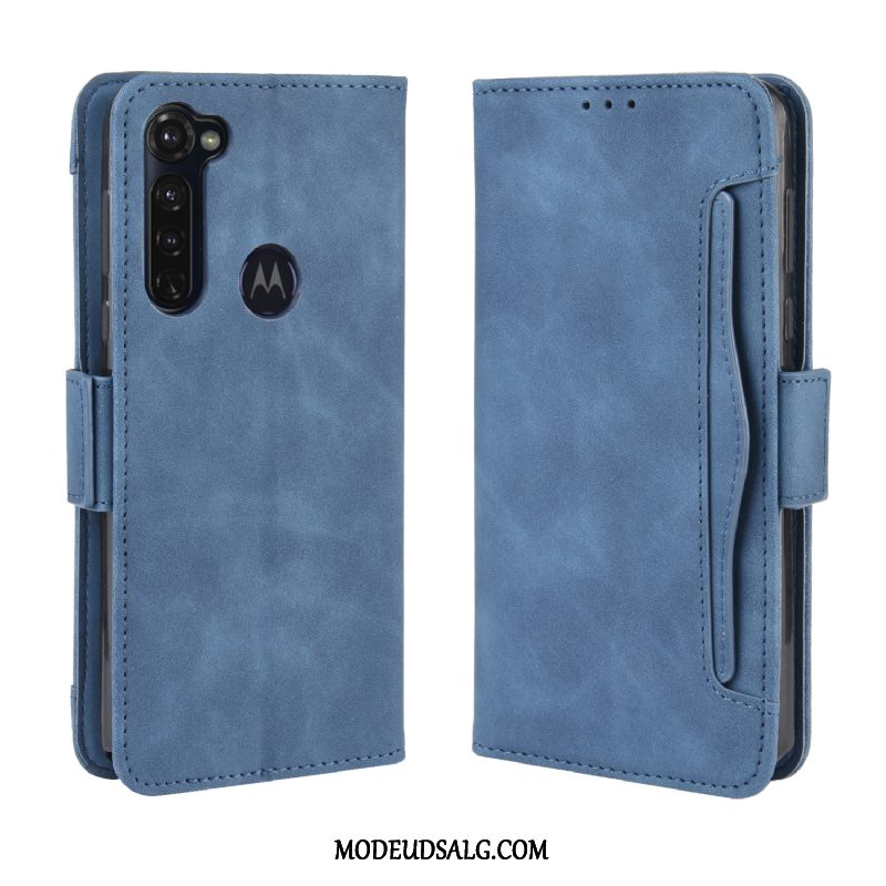 Moto G Pro Etui Lædertaske Anti-fald Vintage Cover Mønster