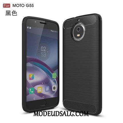 Moto G5s Etui Anti-fald Cover Cyan Silke Ny