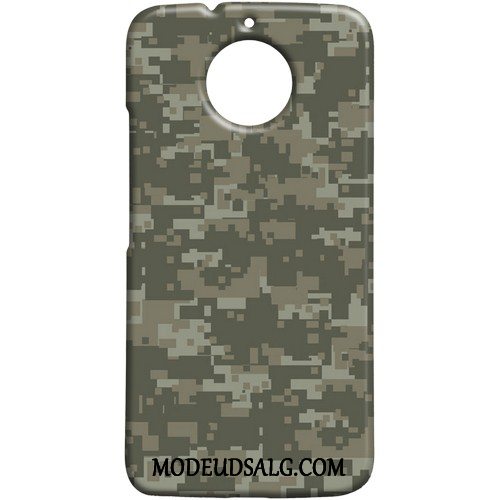 Moto G5s Etui Camouflage Af Personlighed Cyan Grøn Nubuck