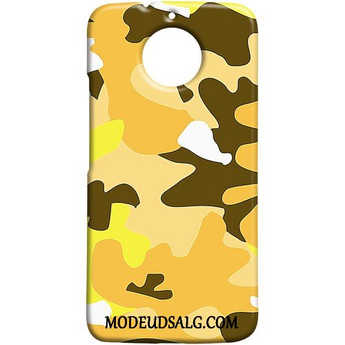 Moto G5s Etui Camouflage Af Personlighed Cyan Grøn Nubuck