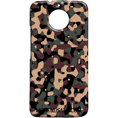 Moto G5s Etui Camouflage Af Personlighed Cyan Grøn Nubuck