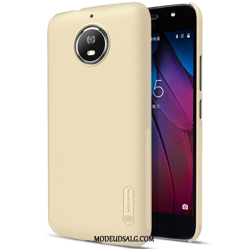 Moto G5s Etui Sort Guld Beskyttelse Anti-fald Cover