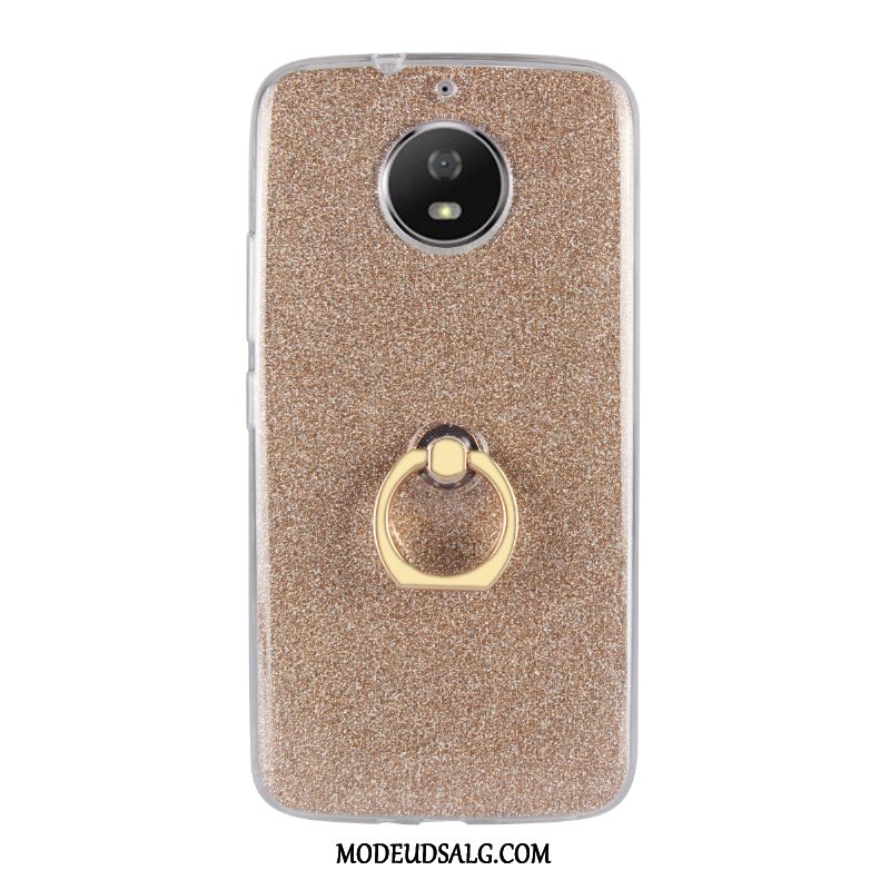 Moto G5s Etui Trend Support Blød Cover Pulver