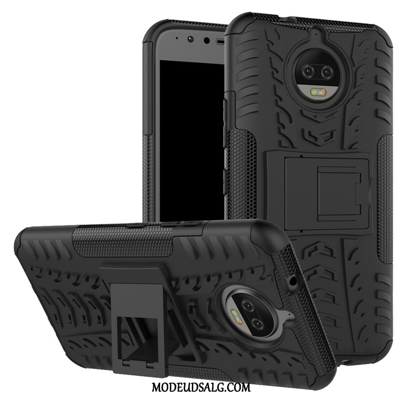 Moto G5s Plus Etui Anti-fald Cover Support Trend Rød