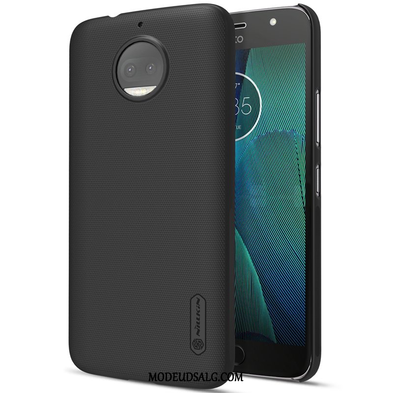 Moto G5s Plus Etui / Cover Guld Nubuck Beskyttelse