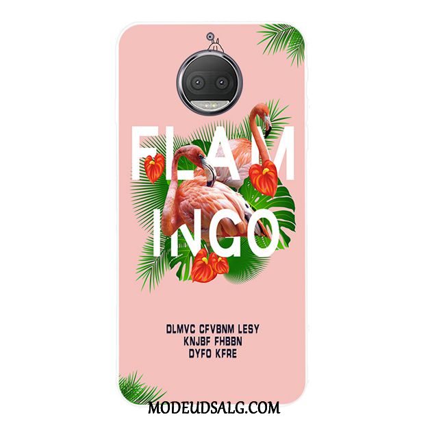 Moto G5s Plus Etui / Cover Lyserød Blomster Smuk Af Personlighed Blød