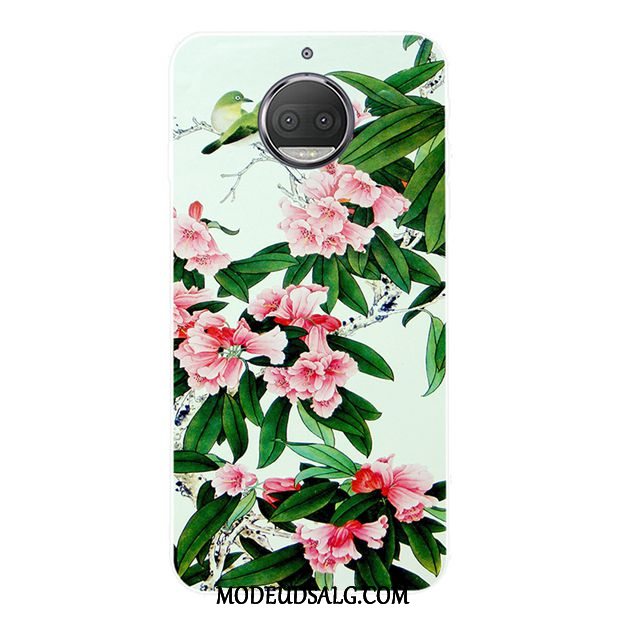 Moto G5s Plus Etui / Cover Lyserød Blomster Smuk Af Personlighed Blød