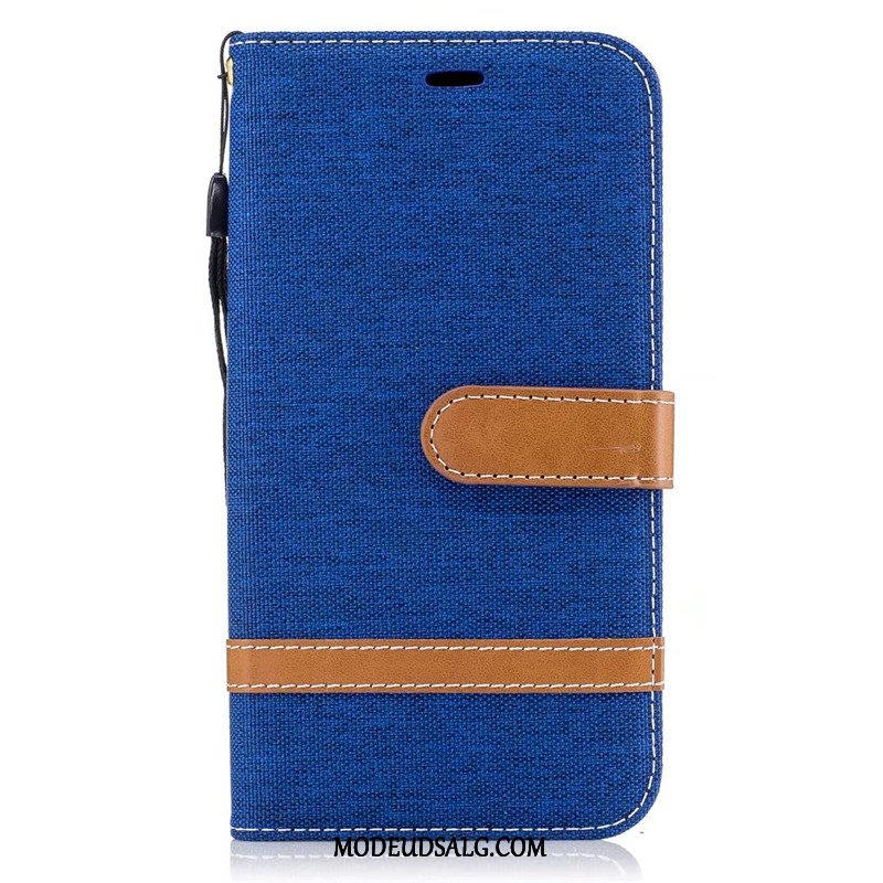 Moto G5s Plus Etui Rød Denim Cover Beskyttelse