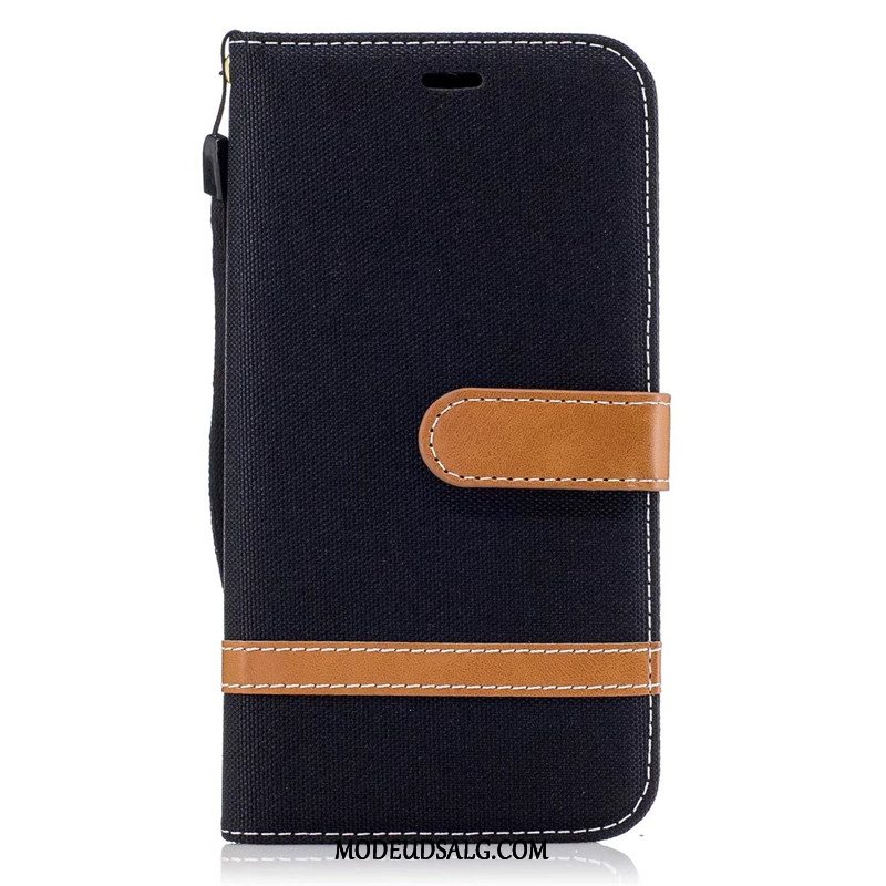 Moto G5s Plus Etui Rød Denim Cover Beskyttelse