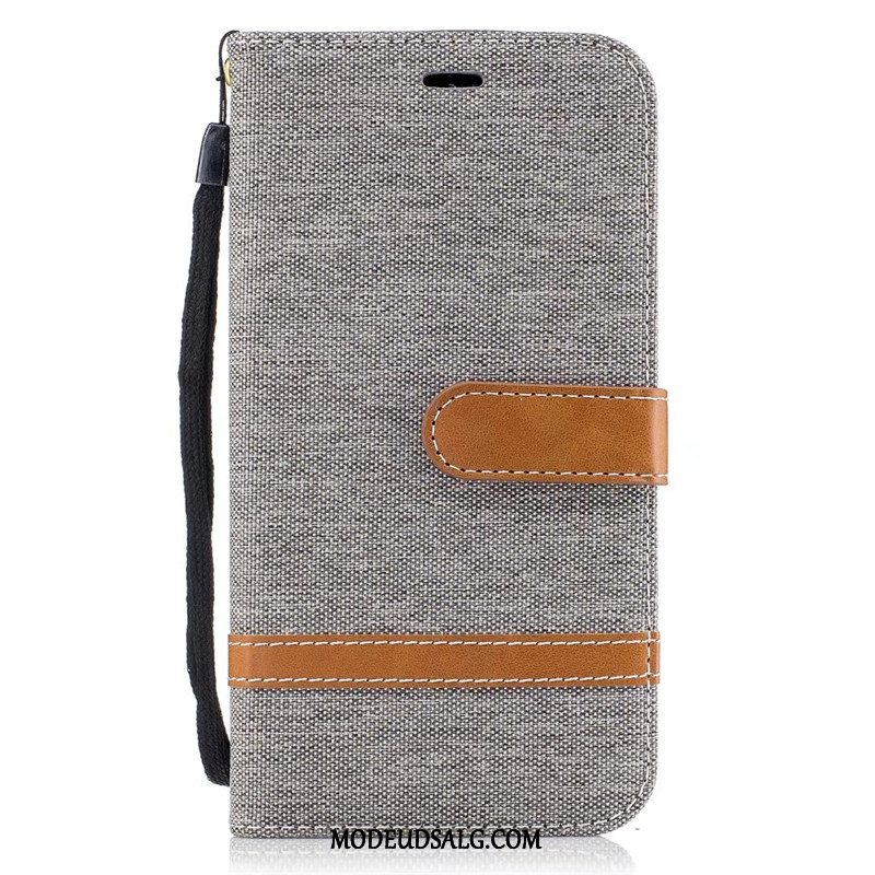 Moto G5s Plus Etui Rød Denim Cover Beskyttelse