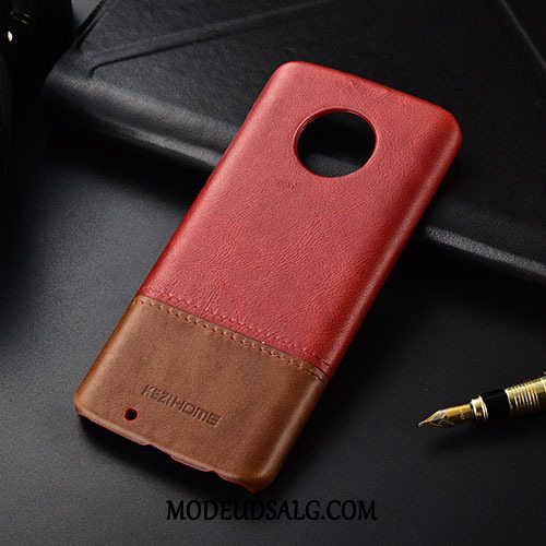 Moto G6 Etui Beskyttelse Rød Cover Blandede Farver