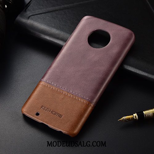 Moto G6 Etui Beskyttelse Rød Cover Blandede Farver