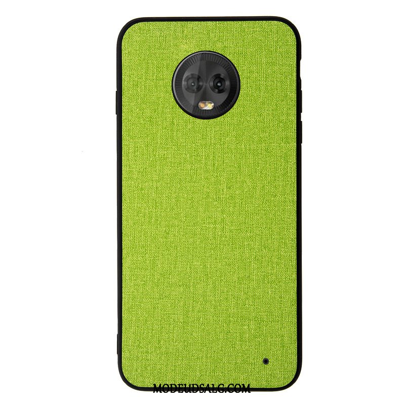 Moto G6 Etui Cover Grøn Silikone Beskyttelse Læder