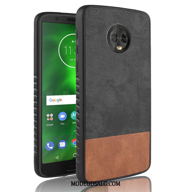 Moto G6 Etui Cyan Cover Rød Beskyttelse Alt Inklusive