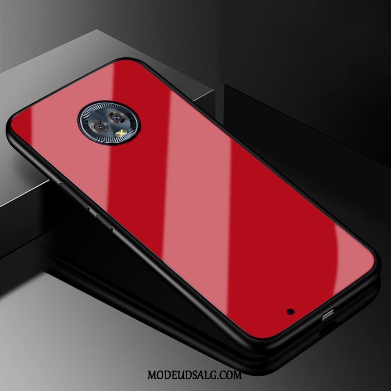 Moto G6 Etui Hvid Anti-fald Alt Inklusive Simple Glas