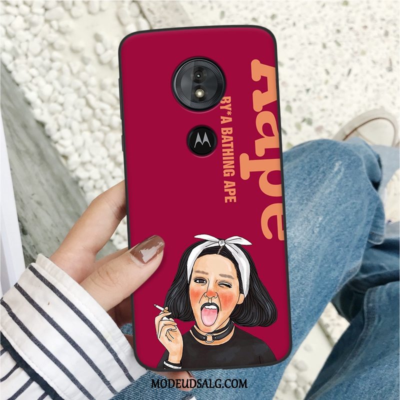 Moto G6 Play Etui / Cover Beskyttelse Net Red Anti-fald Alt Inklusive