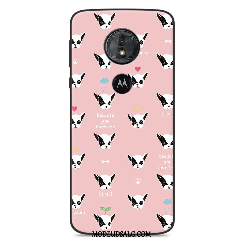 Moto G6 Play Etui / Cover Lyserød Beskyttelse Cartoon Blød