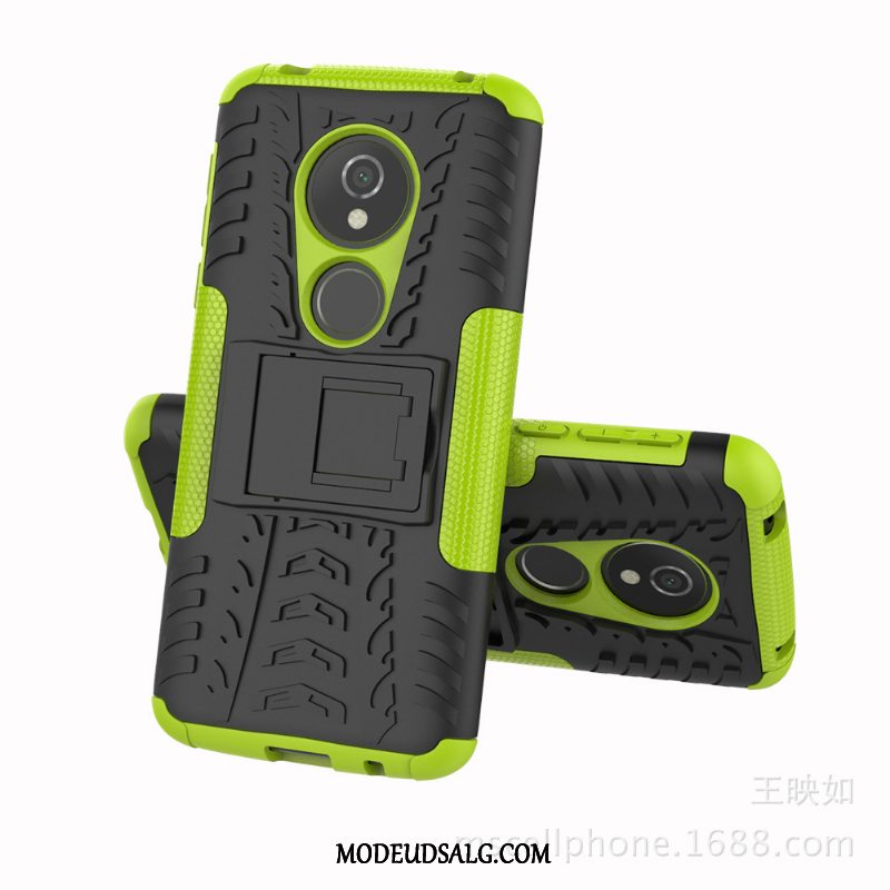 Moto G6 Play Etui Ny Anti-fald Support Beskyttelse Rød