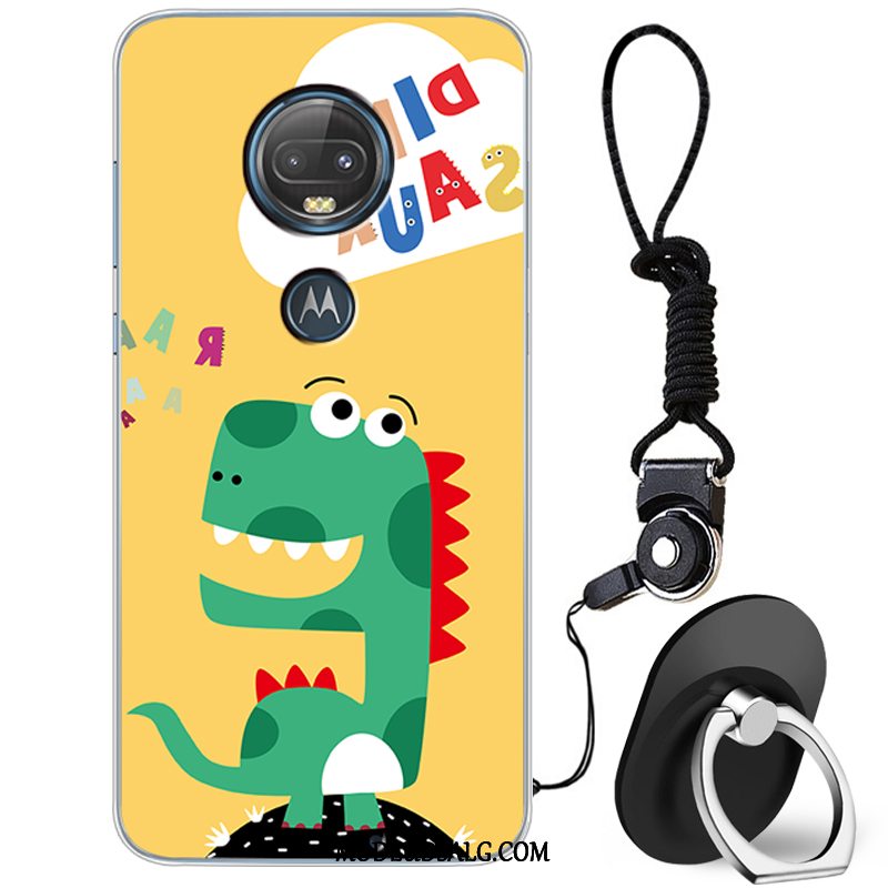 Moto G7 Etui / Cover Af Personlighed Silikone Hvid Kreativ Anti-fald